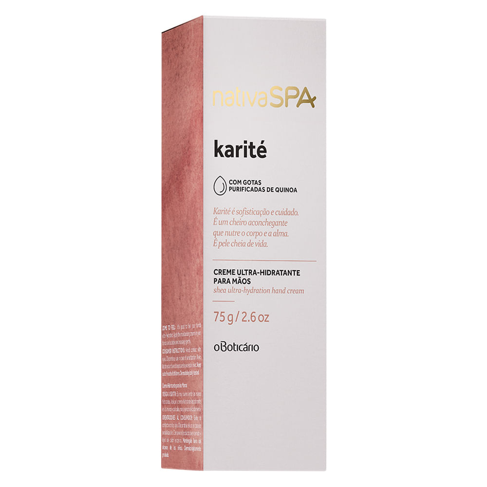 Creme Hidratante Desodorante para Mãos Nativa SPA Karité, 75g