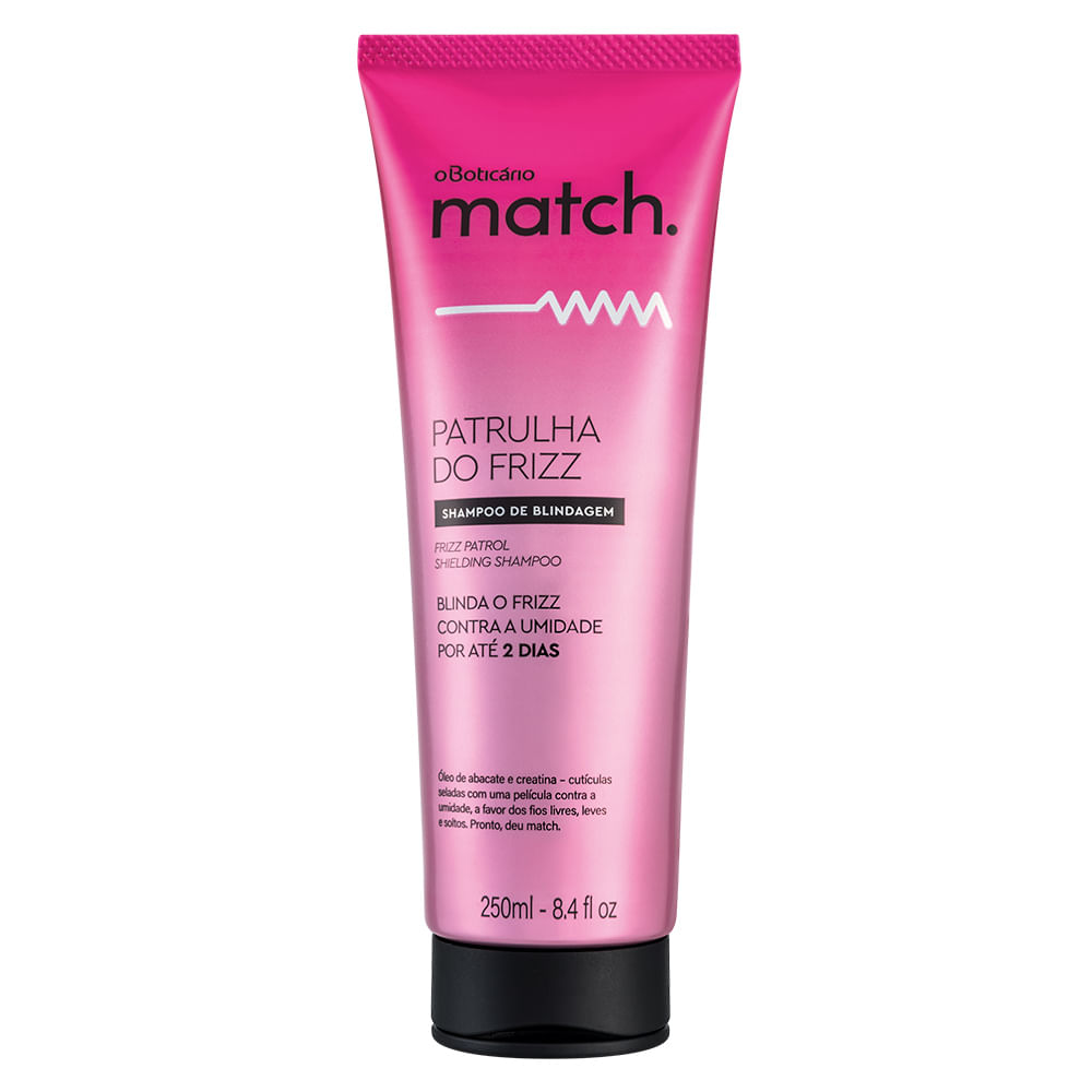 Shampoo Match Patrulha do Frizz, 250ml
