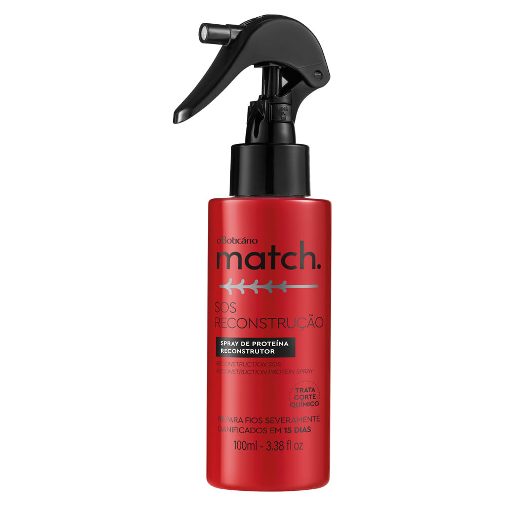 Spray de Proteína Capilar Match SOS Reconstrução, 100ml