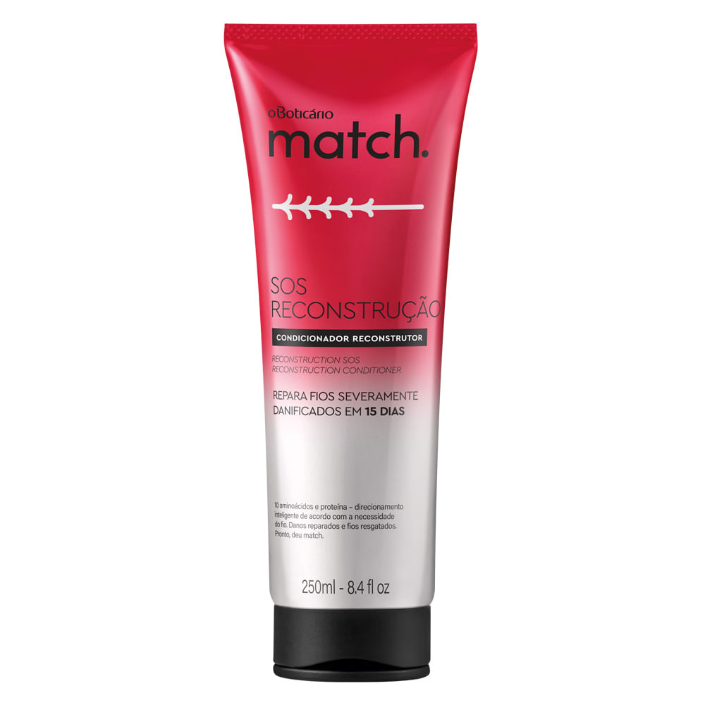 Condicionador Match SOS Reconstrução, 250ml