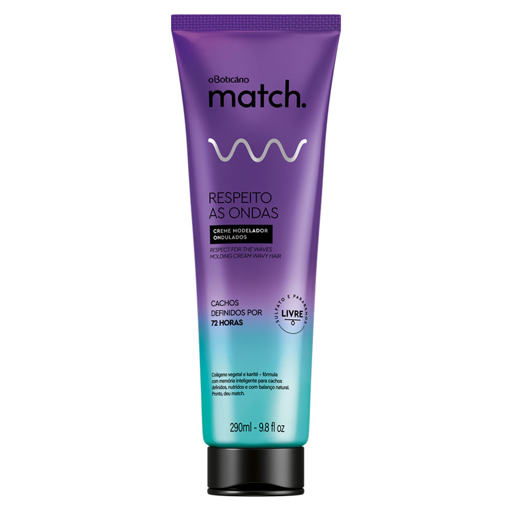Creme Modelador Match Respeito as Ondas, 290ml