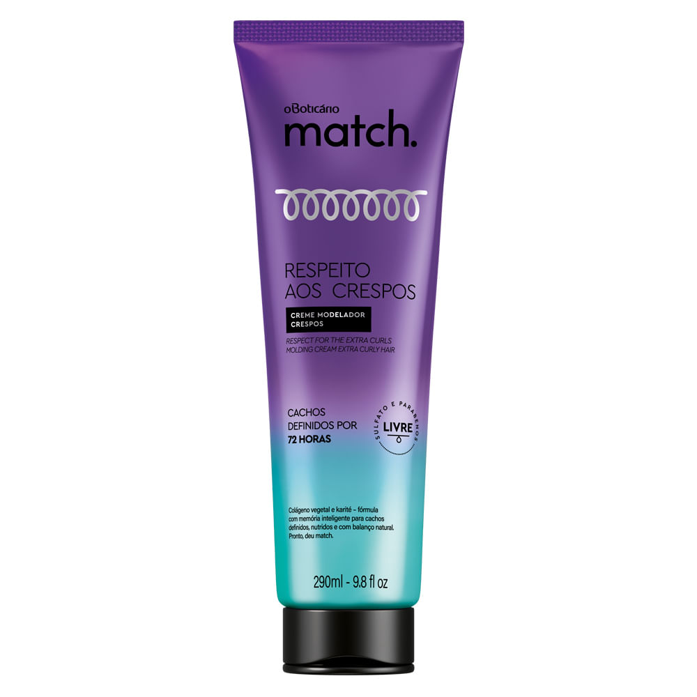 Creme Modelador Match Respeito aos Crespos, 290ml