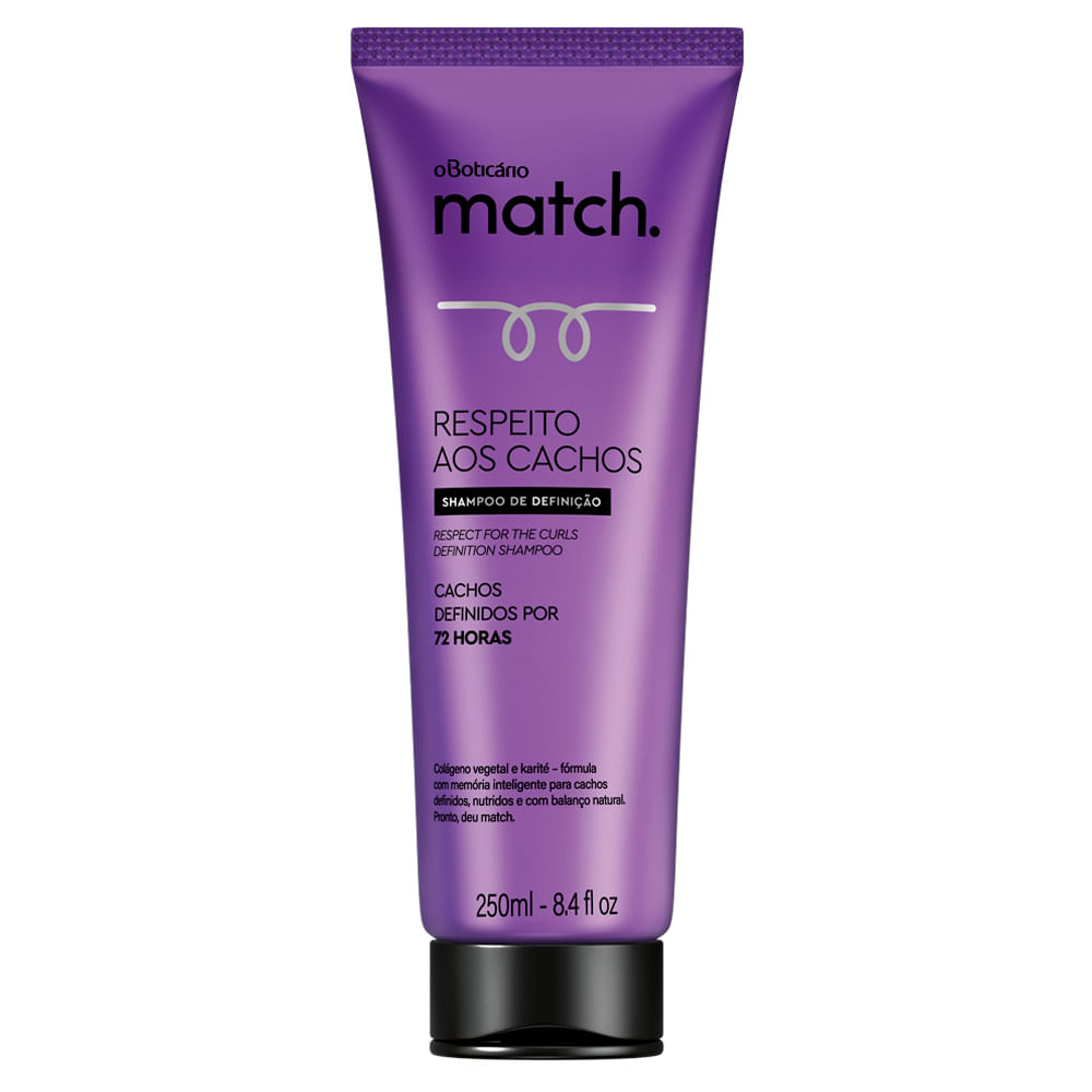 Shampoo Match Respeito aos Cachos, 250ml
