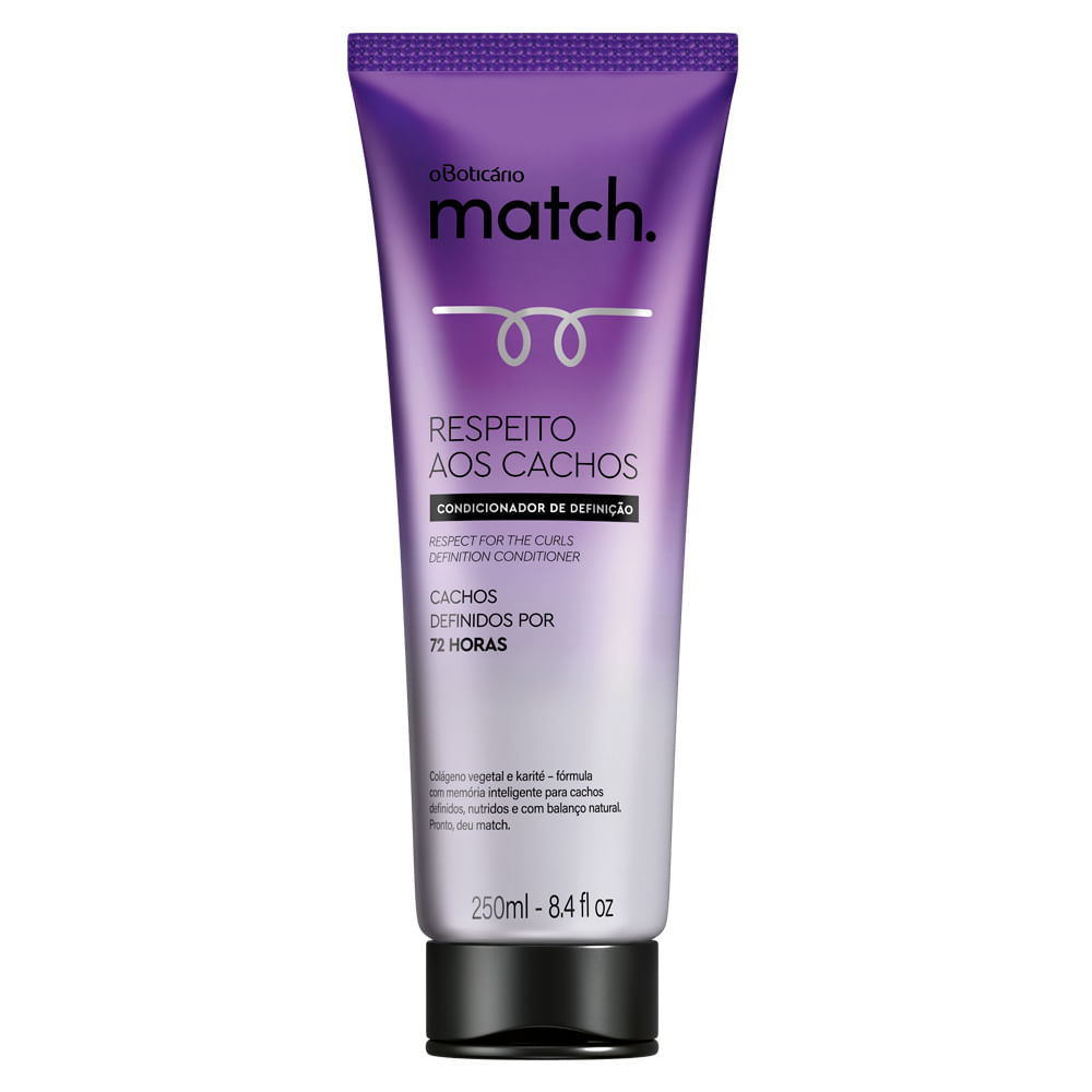 Condicionador Match Respeito aos Cachos, 250ml