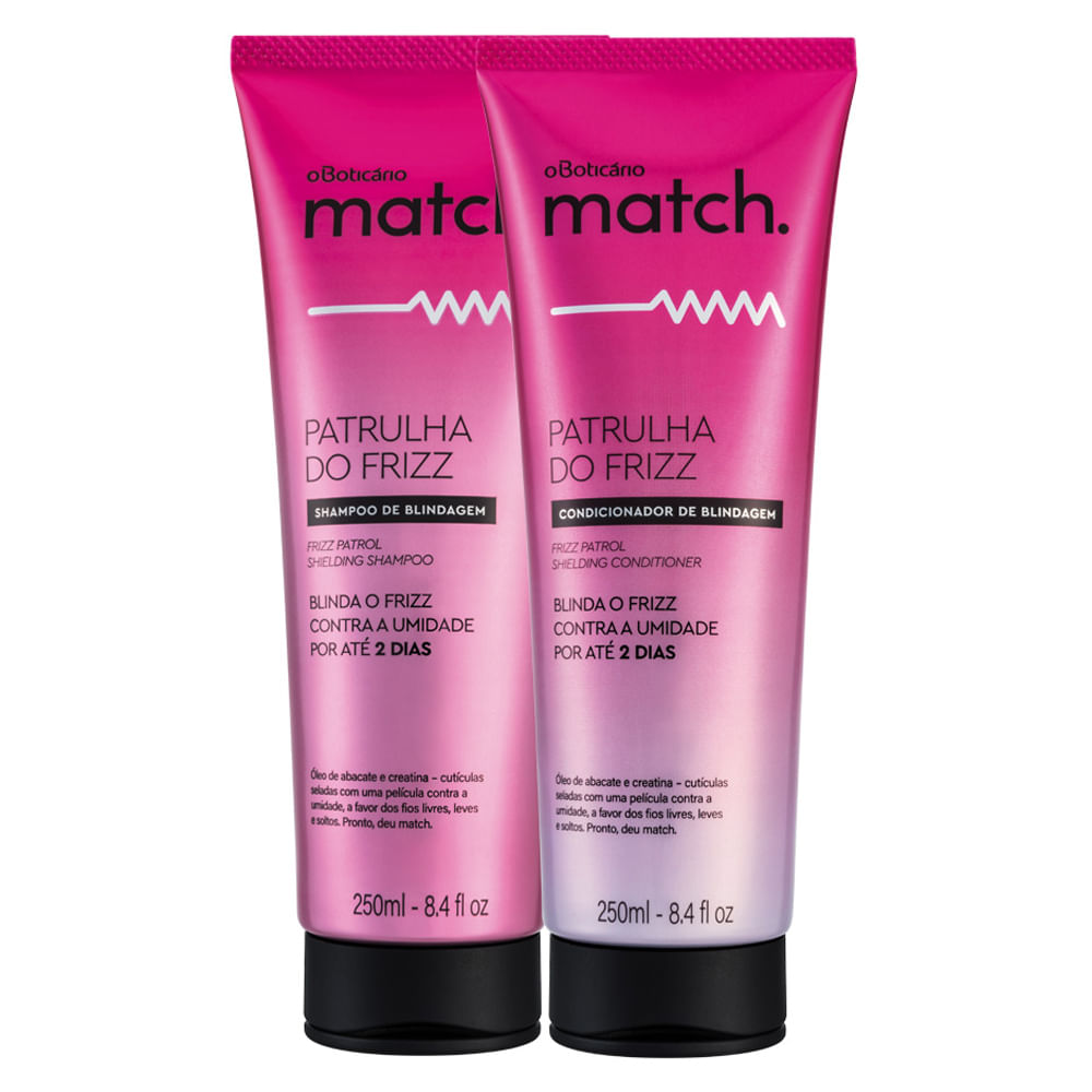 Combo Match Patrulha do Frizz: Shampoo + Condicionador