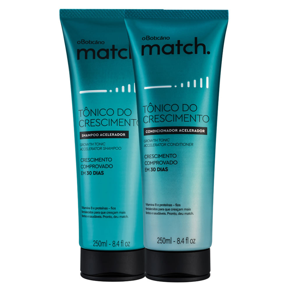 Combo Match Tônico do Crescimento: Shampoo + Condicionador