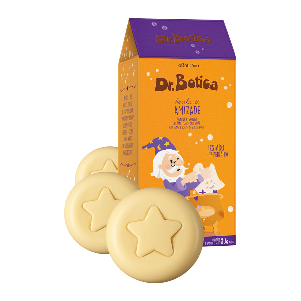Sabonete Barra Trio Dr. Botica Banho De Amizade, 3x80g