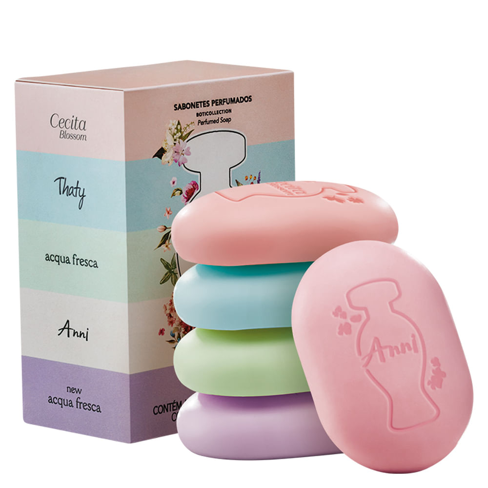 Sabonetes Perfumados Boticollection, 5un x 80g