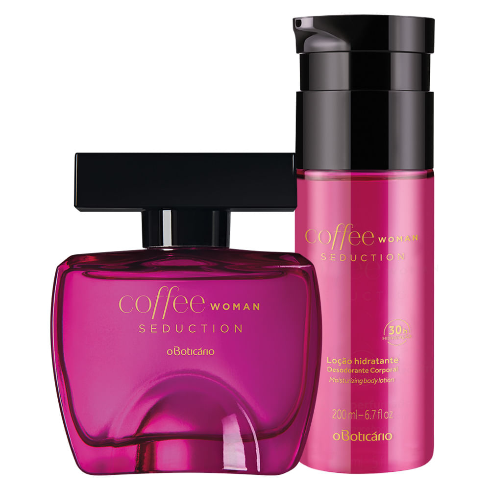 Combo Coffee Woman Seduction: Des. Colônia + Loção Hidratante Corporal