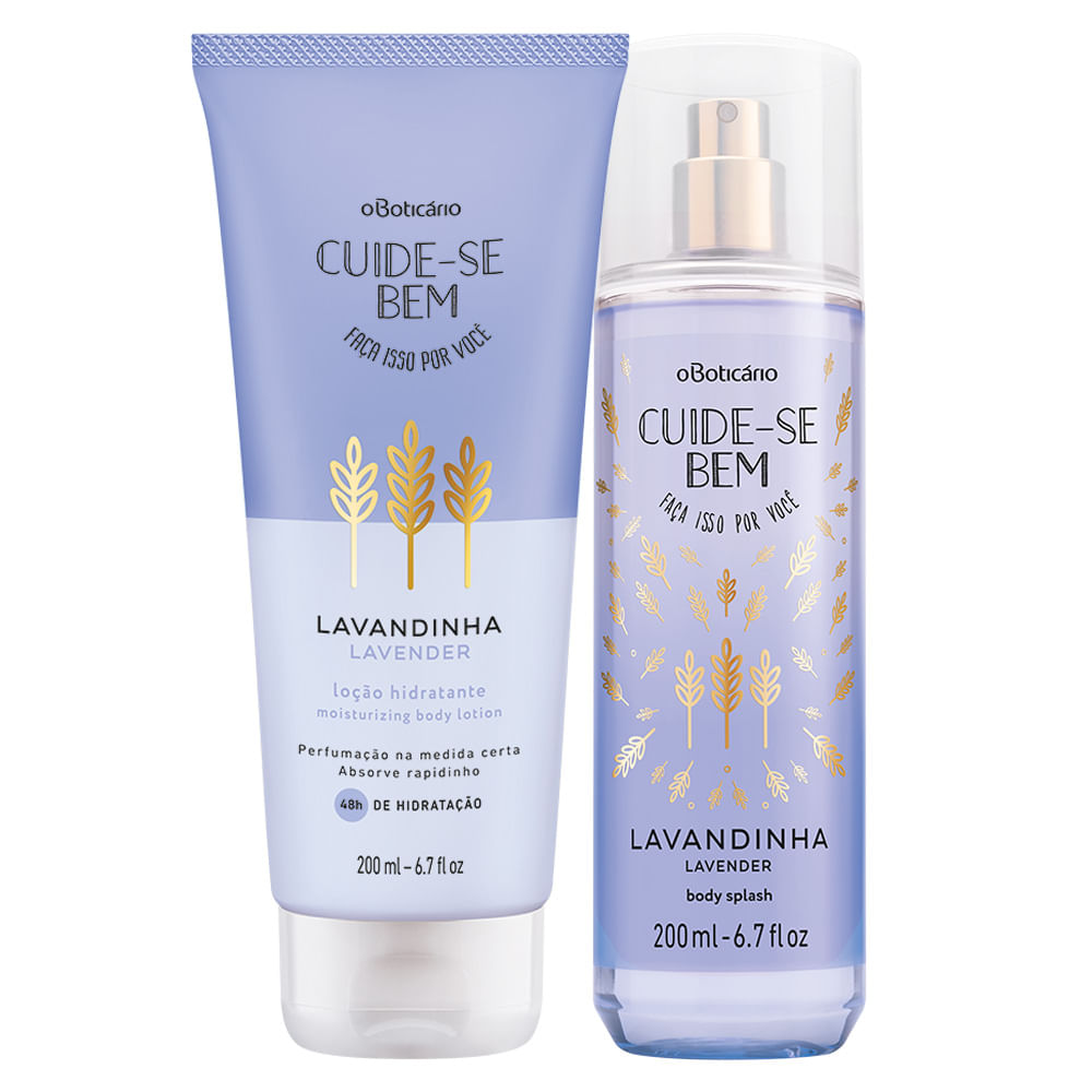 Combo Cuide-Se Bem Lavandinha: Loção Corporal 200 Ml + Body Splash