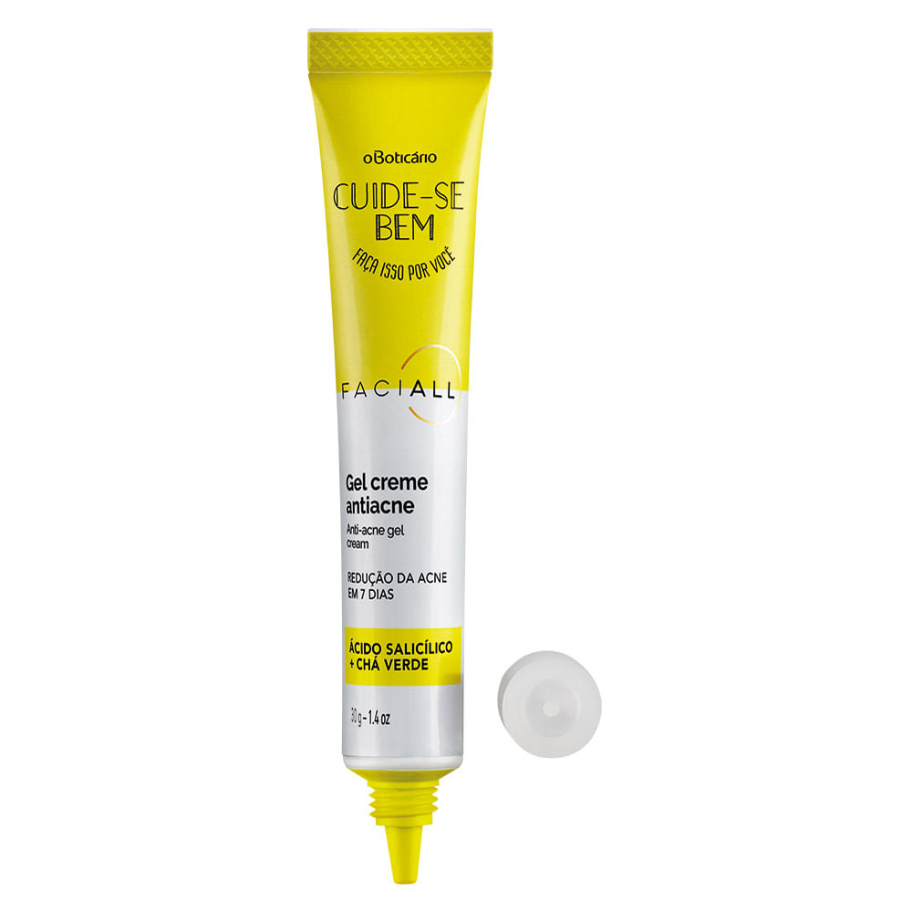 Gel Creme Antiacne Cuide-Se Bem Faciall, 30g