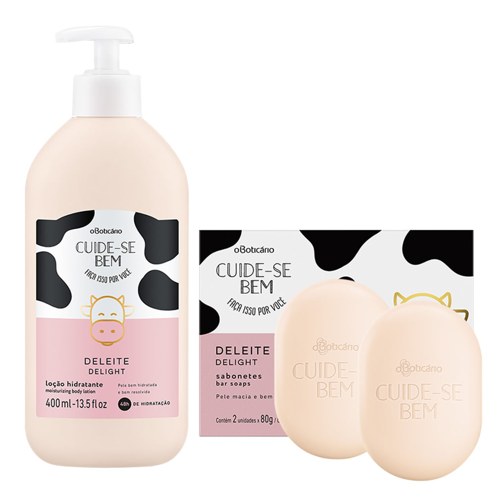 Combo CBem Deleite: Loção Corporal + 2 Sabonetes