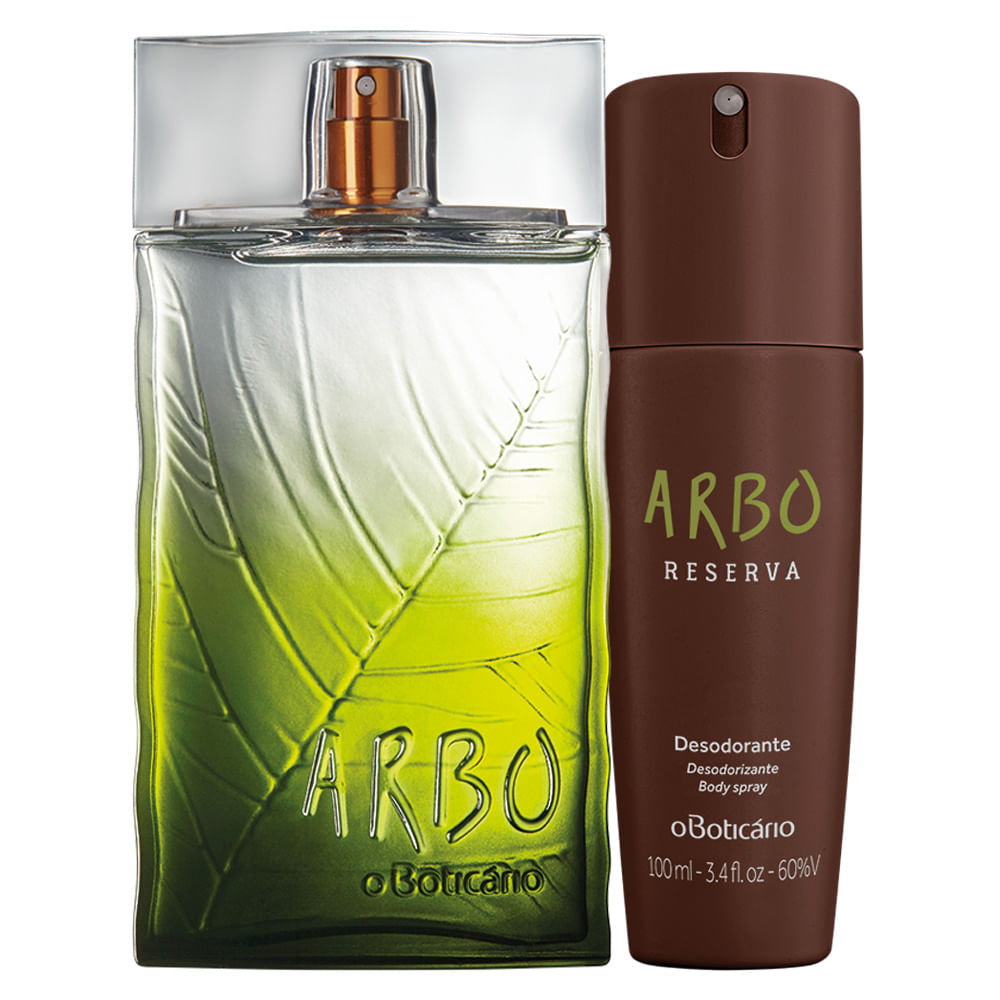 Combo Arbo Reserva: Des. Colônia Desodorante Body Spray Combo Arbo Reserva: Des. Colônia Desodorante Body Spray
