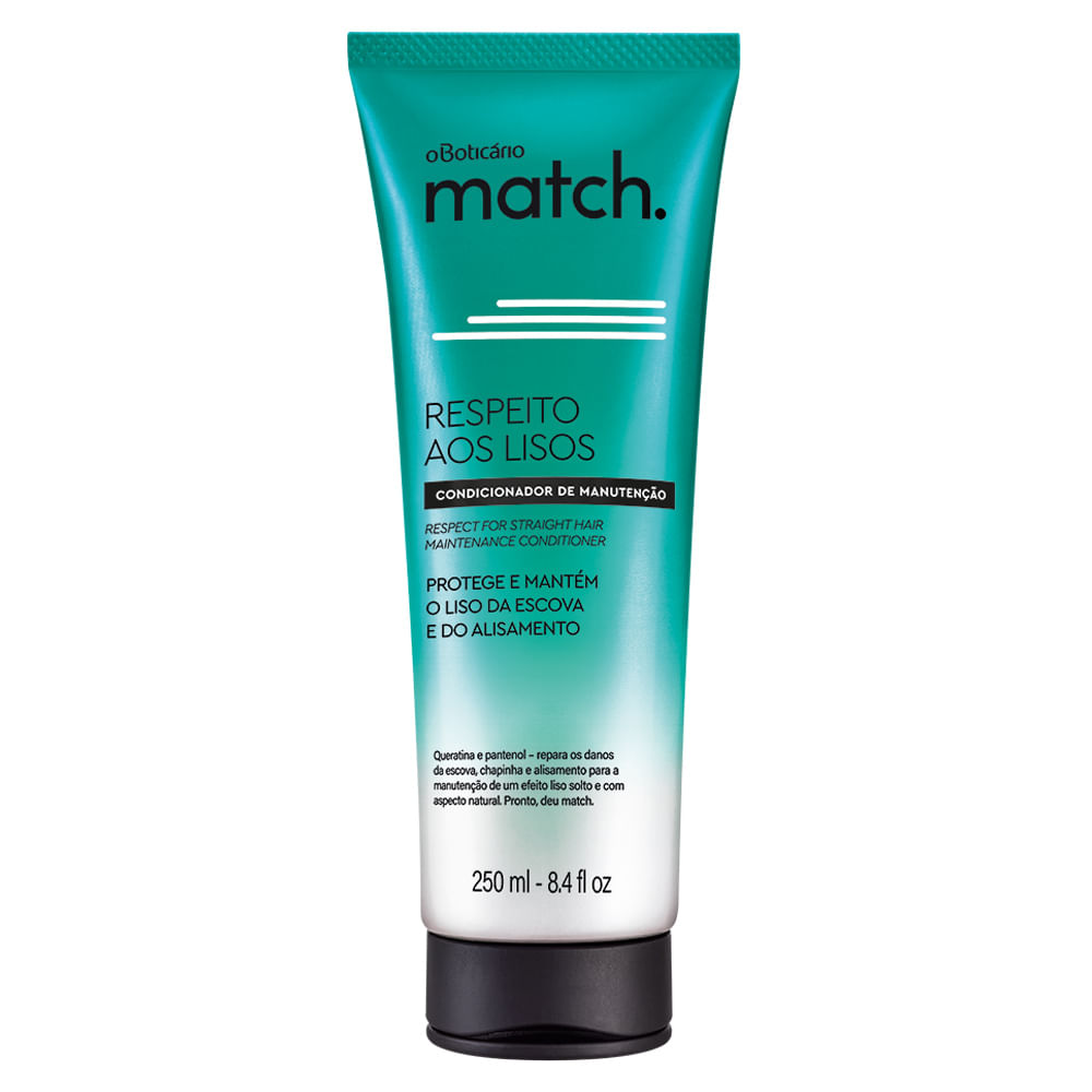 Condicionador Match Respeito aos Lisos, 250ml