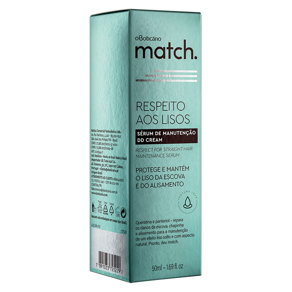 Protetor Térmico Match Respeito aos Lisos, 50ml