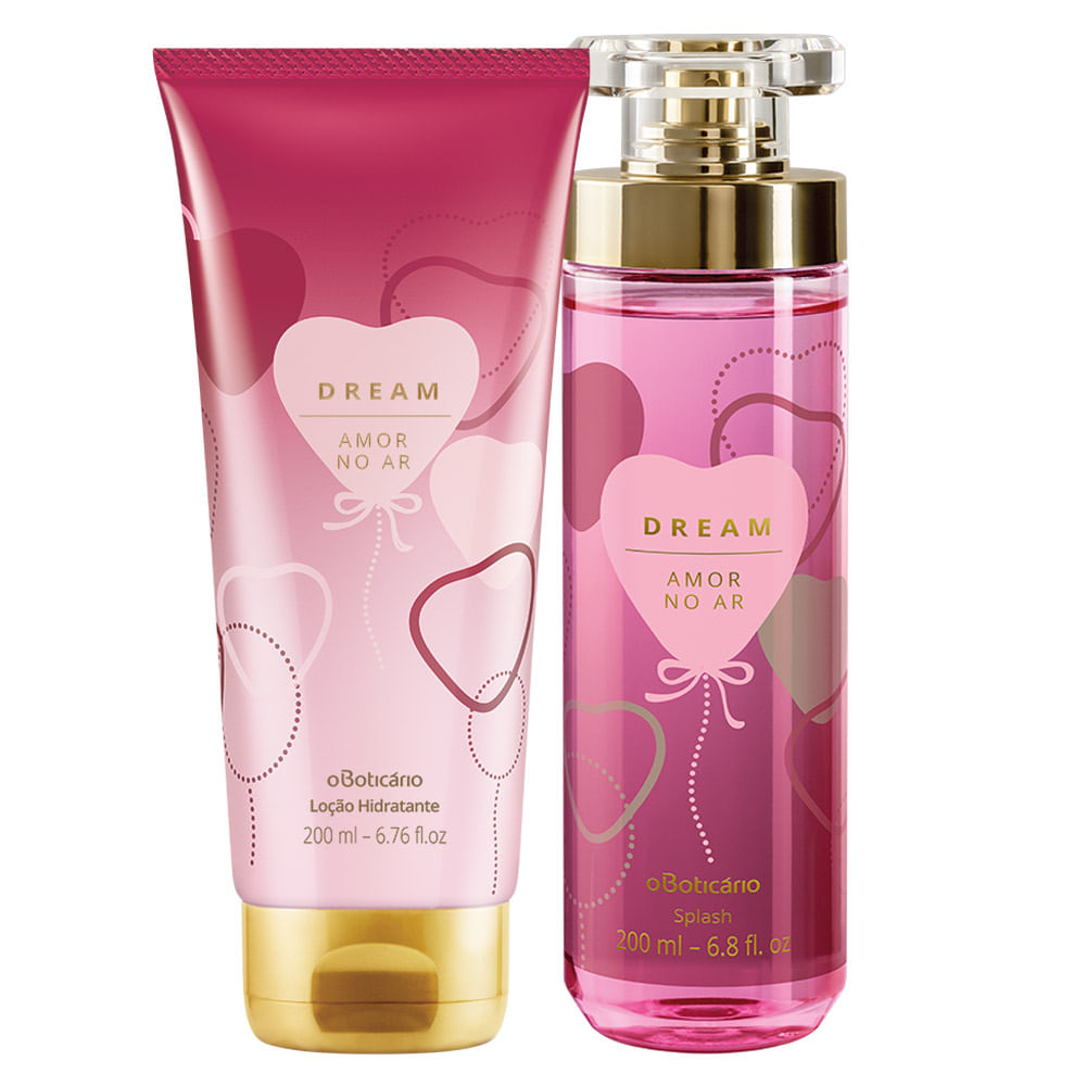 Combo Dream Amor no Ar: Body Splash Corporal + Loção Hidratante