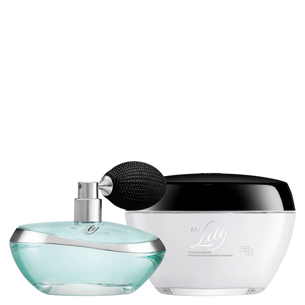 Combo My Lily: Eau de Parfum + Creme Acetinado Hidratante Corporal