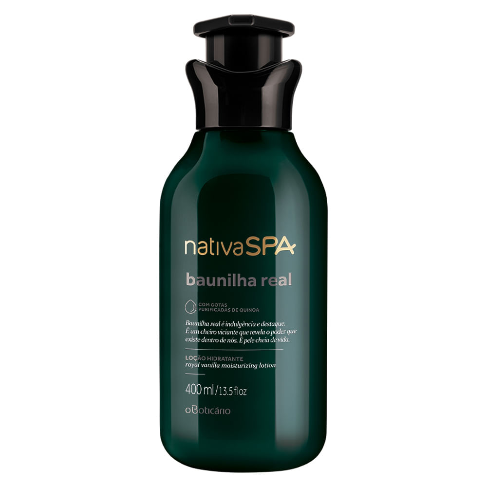 Loção Hidratante Desodorante Corporal Nativa SPA Baunilha Real 400ml