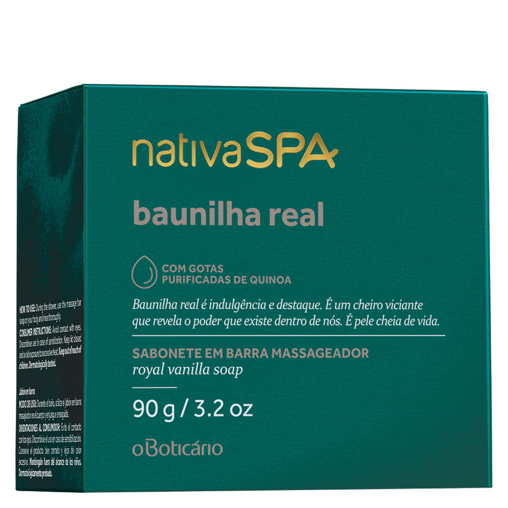 Sabonete em Barra Nativa SPA Baunilha Real, 90g