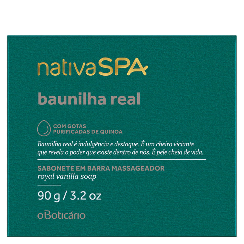 Sabonete em Barra Nativa SPA Baunilha Real, 90g