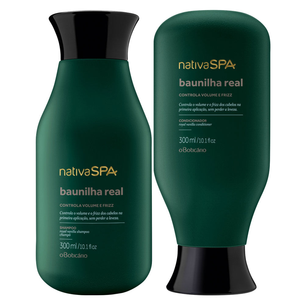 Combo Nativa SPA Baunilha Real: Shampoo + Condicionador