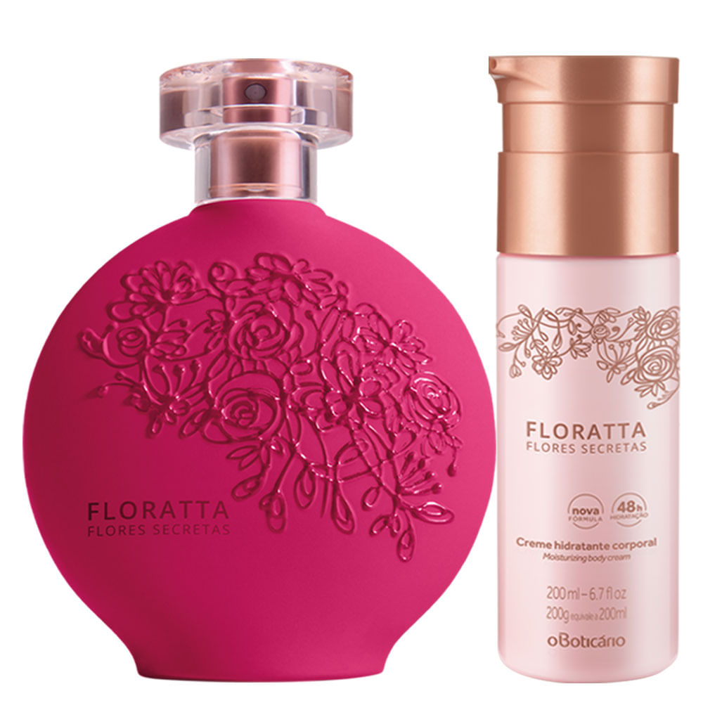 Combo Floratta Flores Secretas: Desodorante Colônia + Creme Hidratante