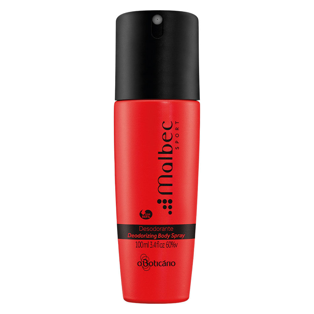 Malbec Sport Desodorante Body Spray, 100ml