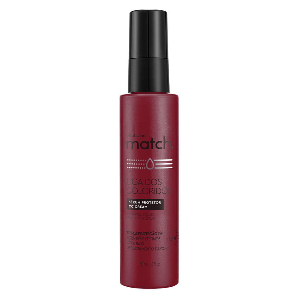 Fluido Protetor CC Cream Match Liga dos Coloridos, 50ml