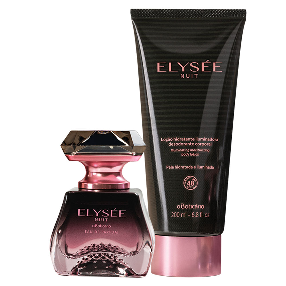 Combo Elysée Nuit: Eau de Parfum + Loção Desodorante Iluminadora