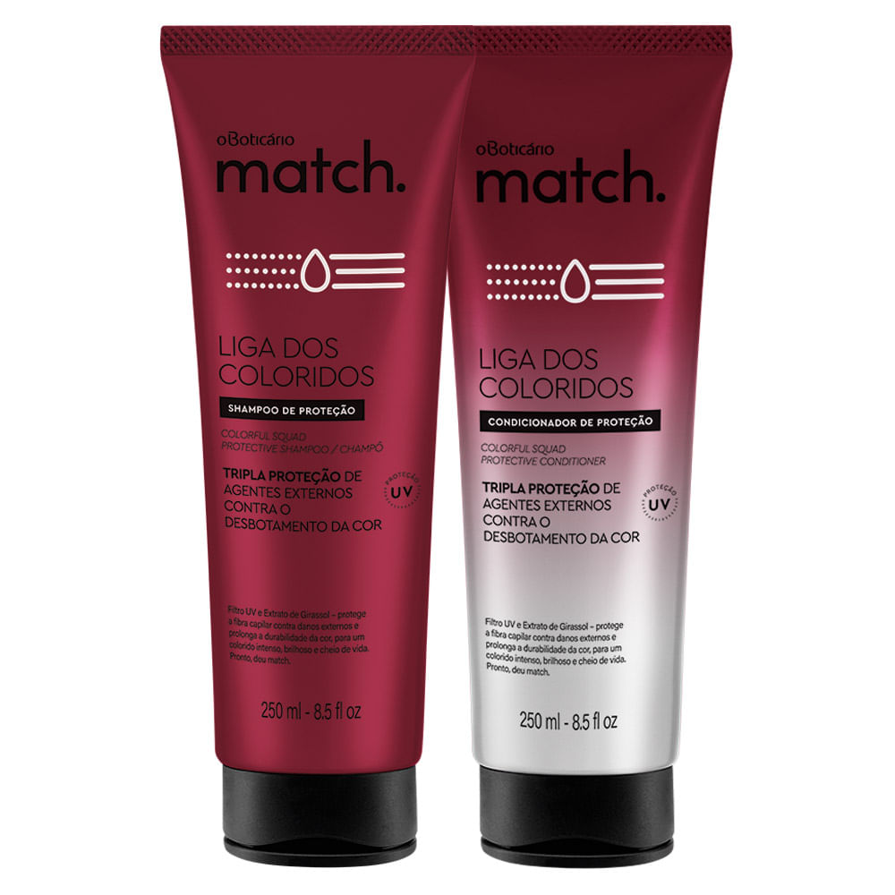 Combo Match Liga dos Coloridos: Shampoo + Condicionador