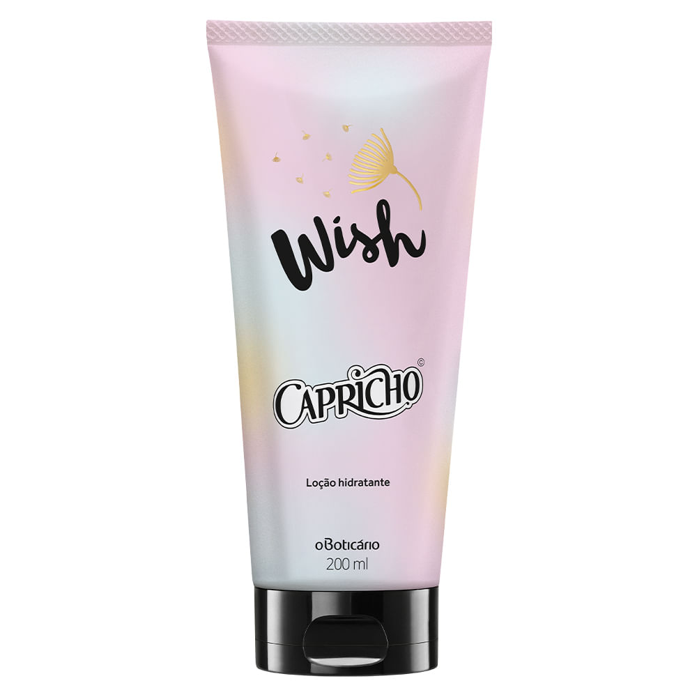 Loção Desodorante Hidratante Corporal, Capricho Wish 200ml