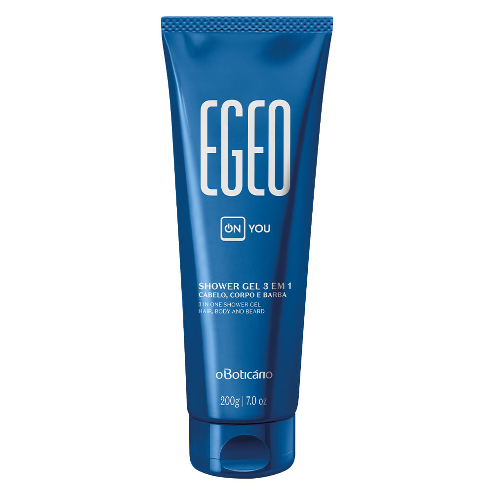 Shower Gel Cabelo, CorPó e Barba 3 em 1 Egeo On You, 200g