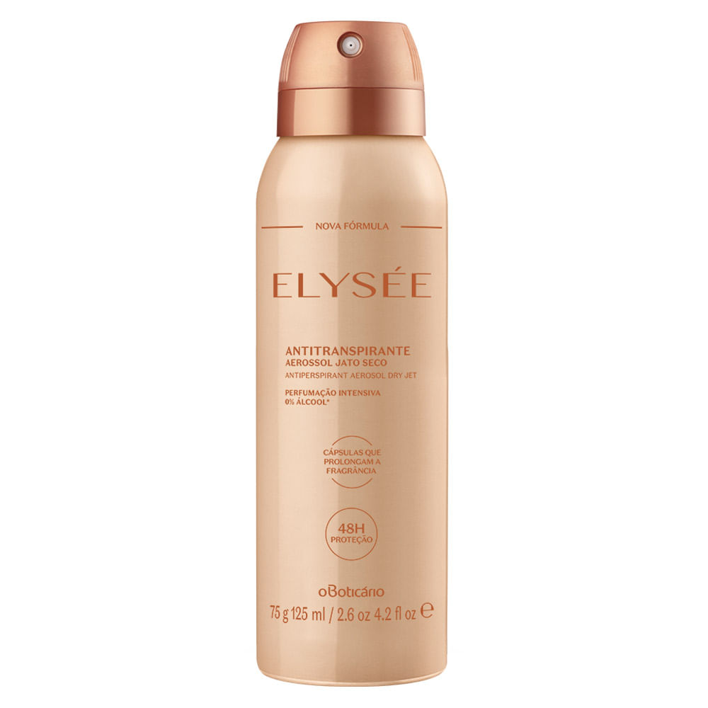 Desodorante Antitranspirante Aerosol Elysée, 75g/125ml
