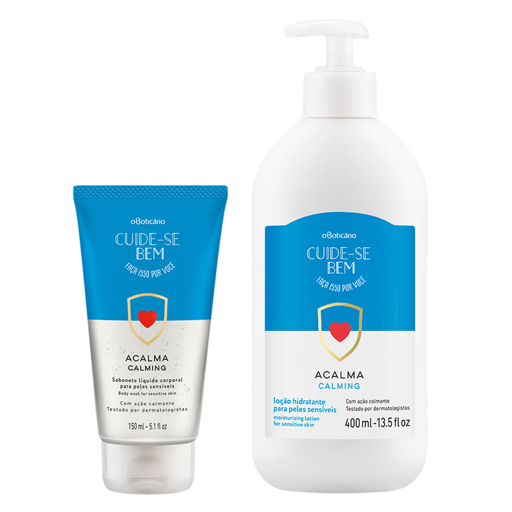 Combo Cuide-se Bem Acalma: Loção Desodorante 400ml + Sabonete Líquido