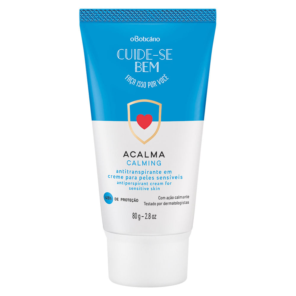 Desodorante Antitranspirante em Creme Cuide-se Bem Acalma, 80g