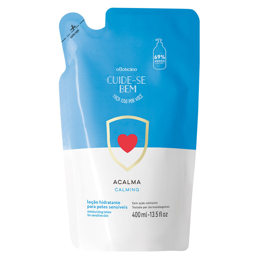 Refil Loção Desodorante Hidratante Corporal Cuide-Se Bem Acalma, 400ml