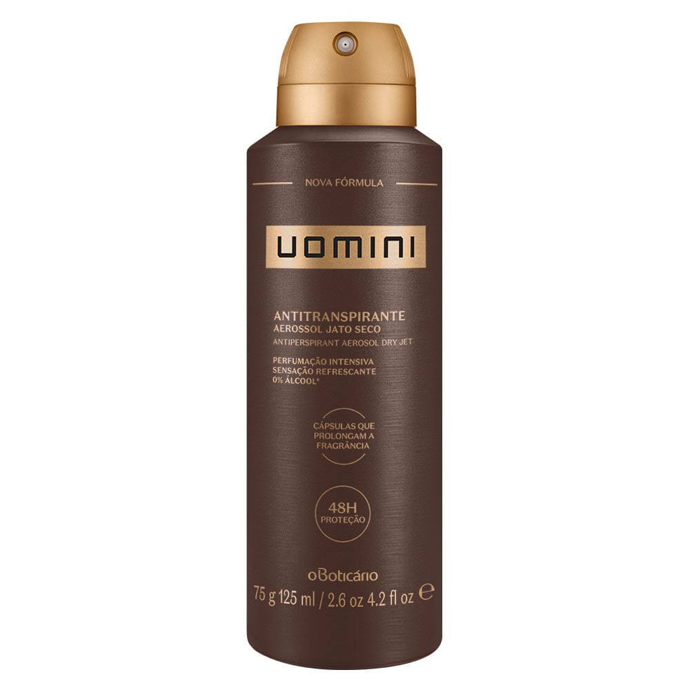 Desodorante Antitranspirante Aerosol Uomini, 75g/125ml
