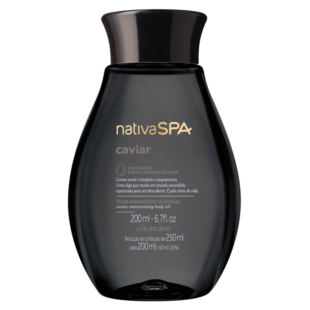Óleo Desodorante Corporal Nativa SPA Caviar, 200ml