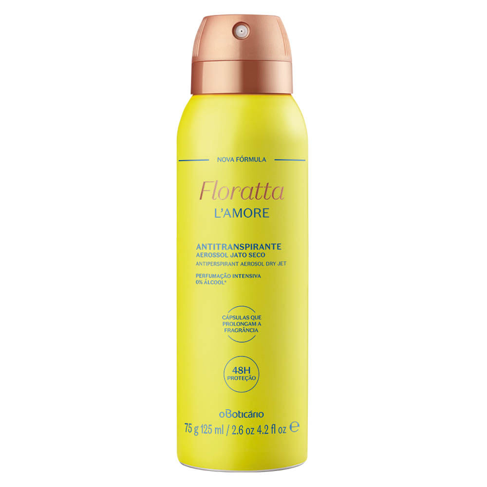 Desodorante Antitranspirante Aerosol Floratta L'Amore, 75g/125ml