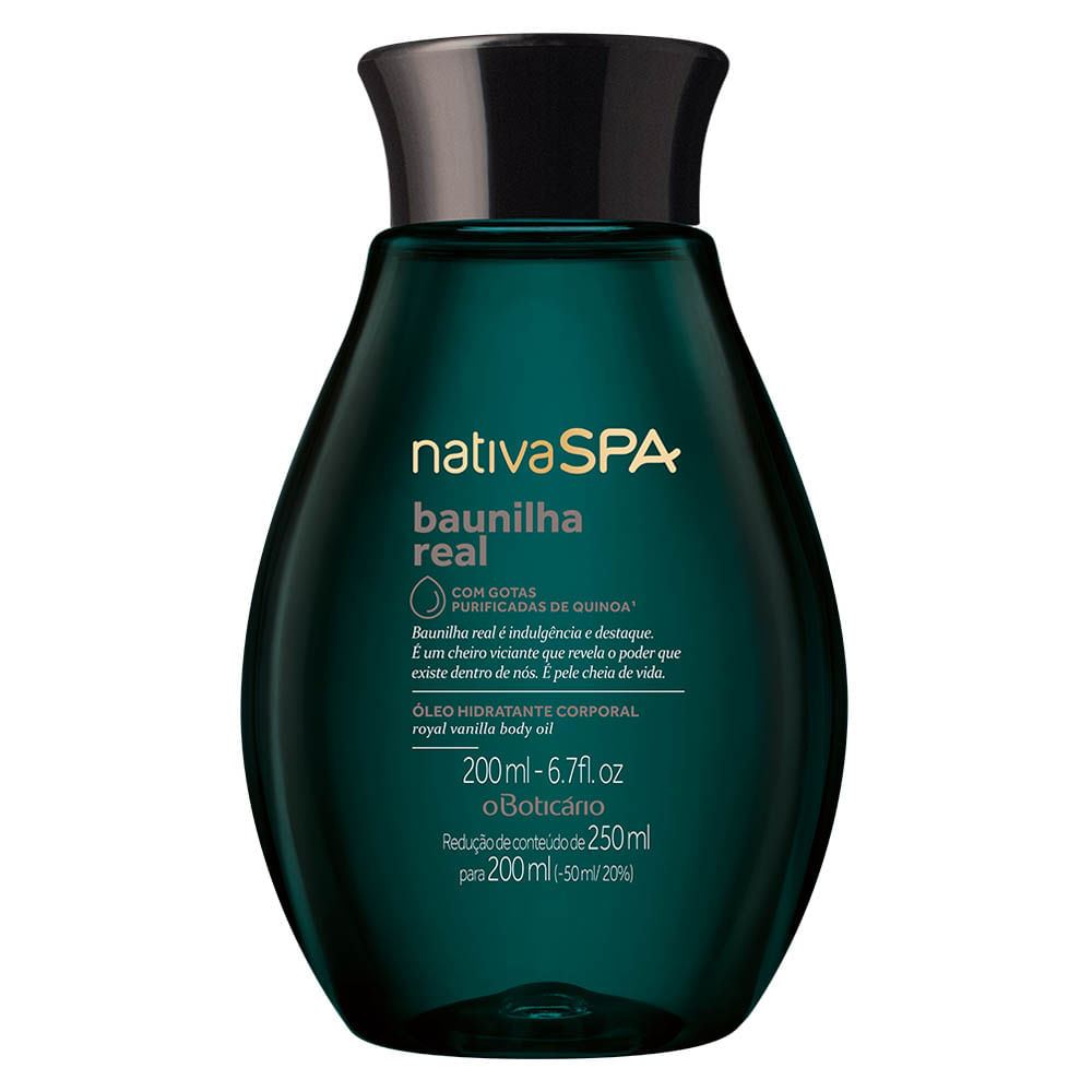 Óleo Desodorante Corporal Nativa SPA Baunilha Real, 200ml