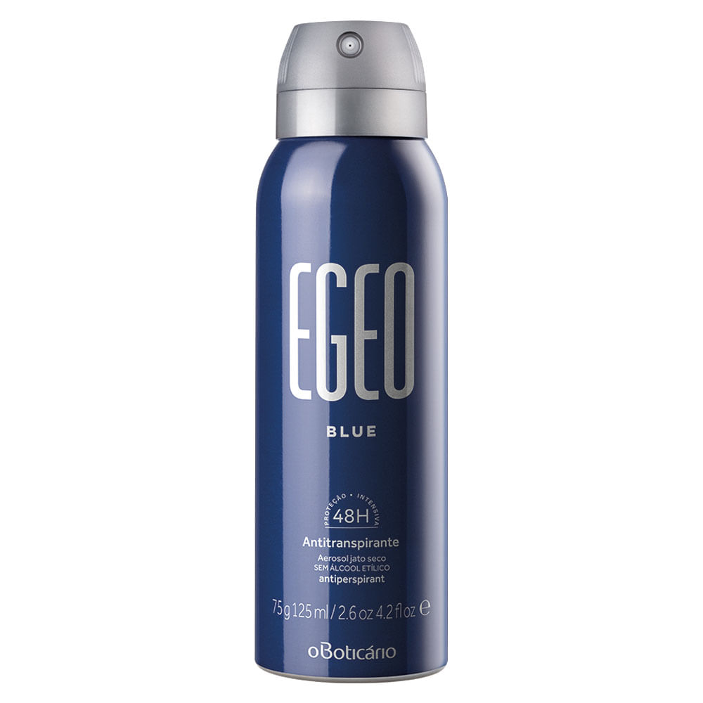 Desodorante Antitranspirante Aerosol Egeo Blue, 75g/125ml