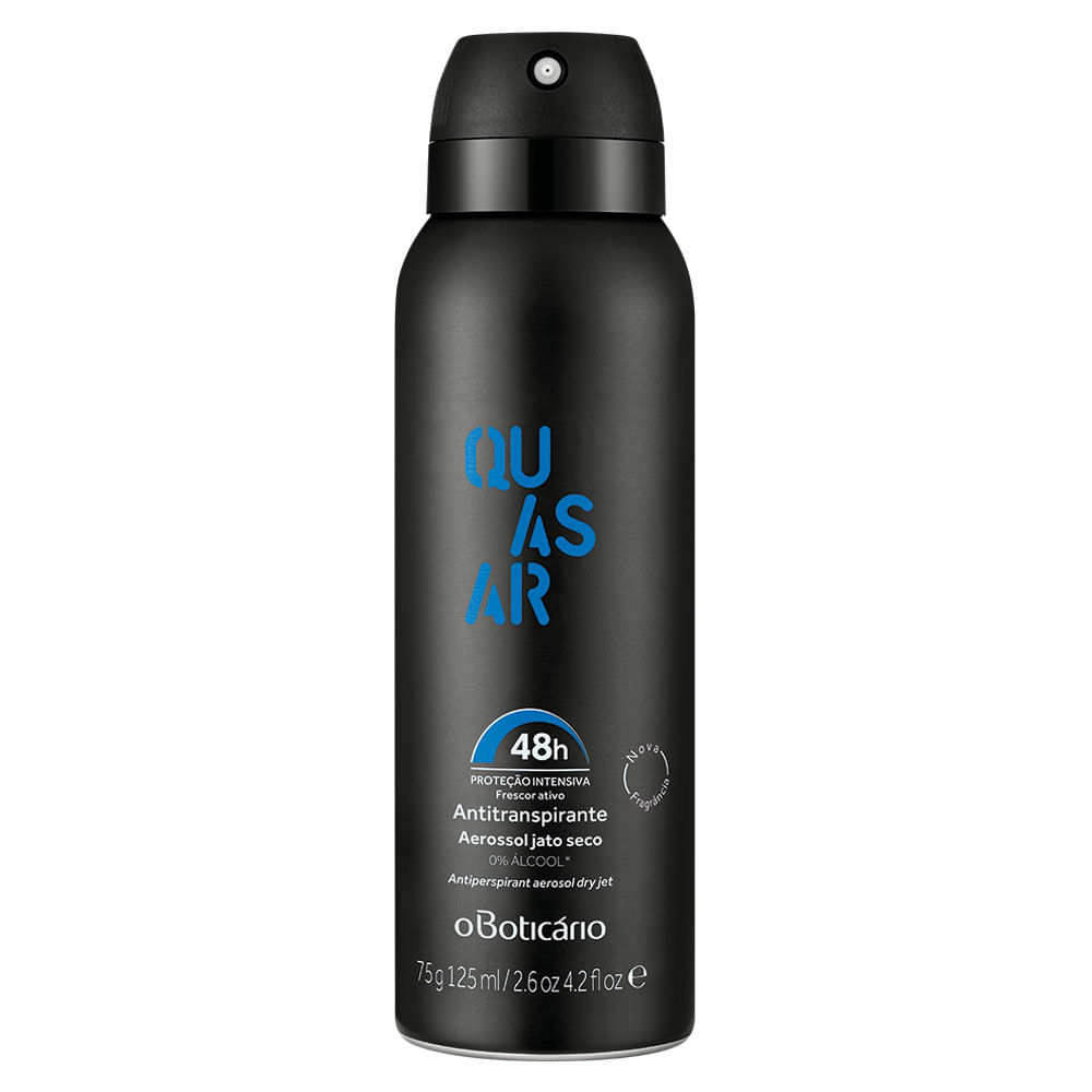 Desodorante Antitranspirante Aerosol Quasar, 75g/125ml