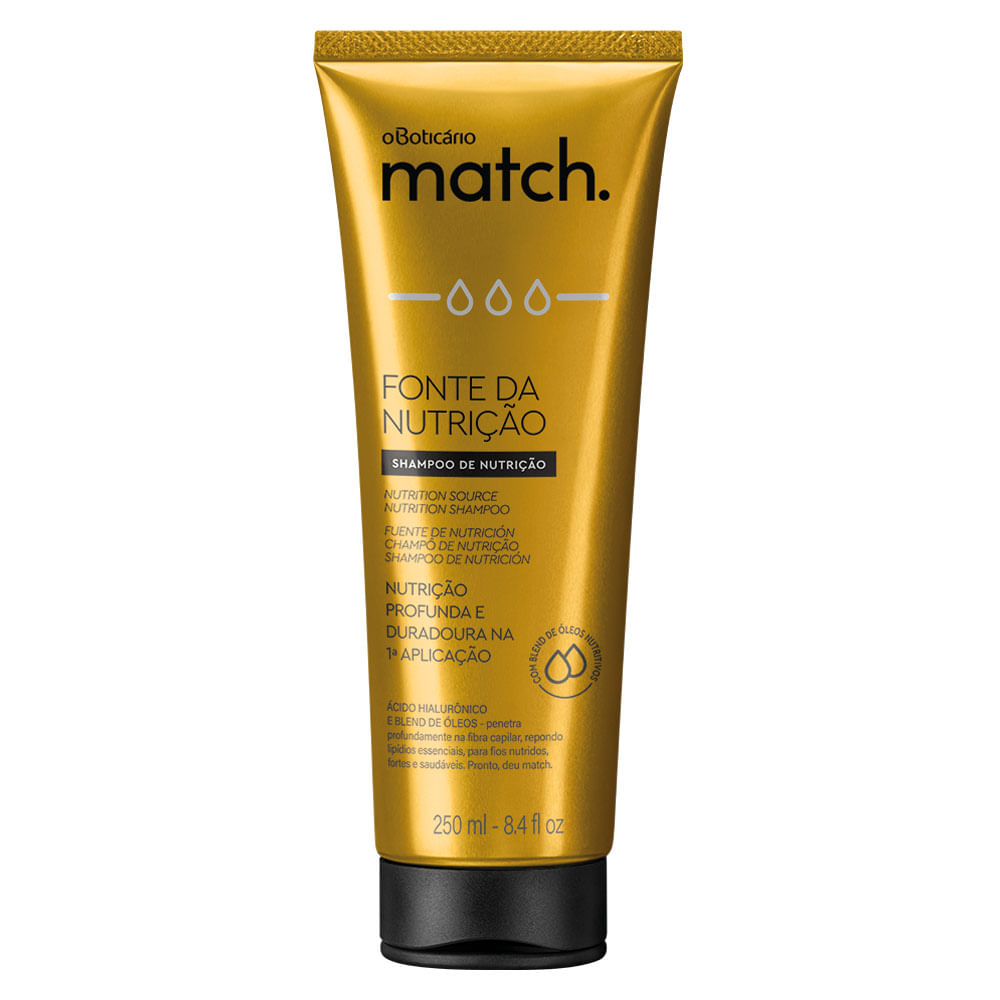 Shampoo Match Fonte da Nutrição, 250ml