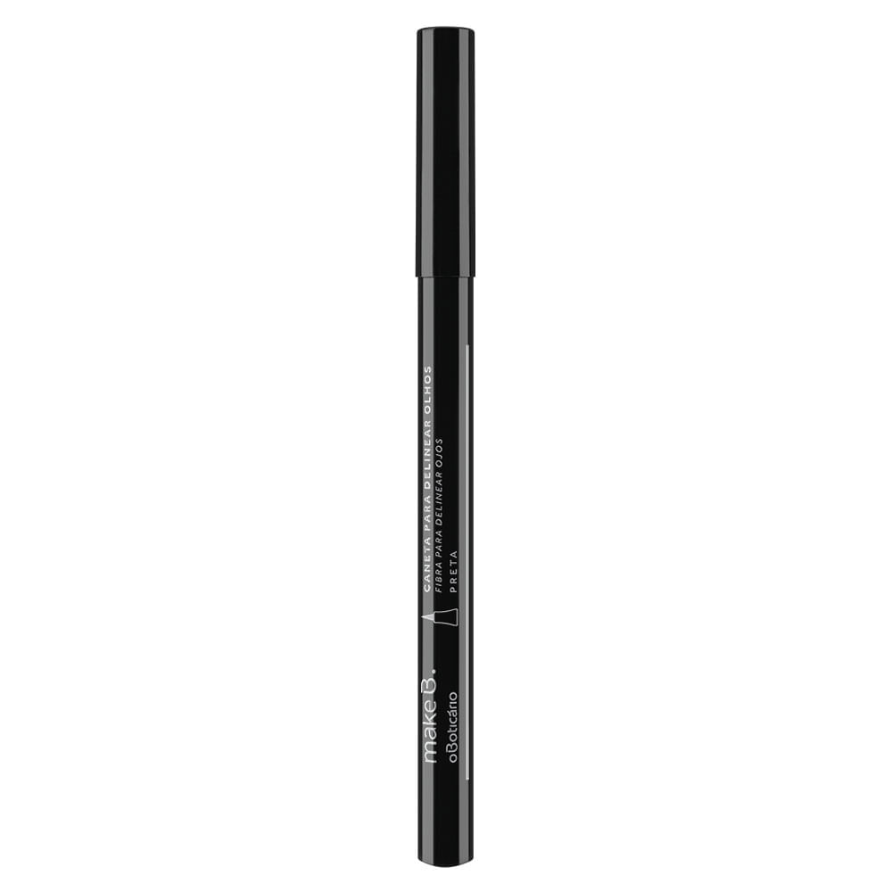 Caneta Delineadora para Olhos Ponta Fina Preta Make B. 1,2ml