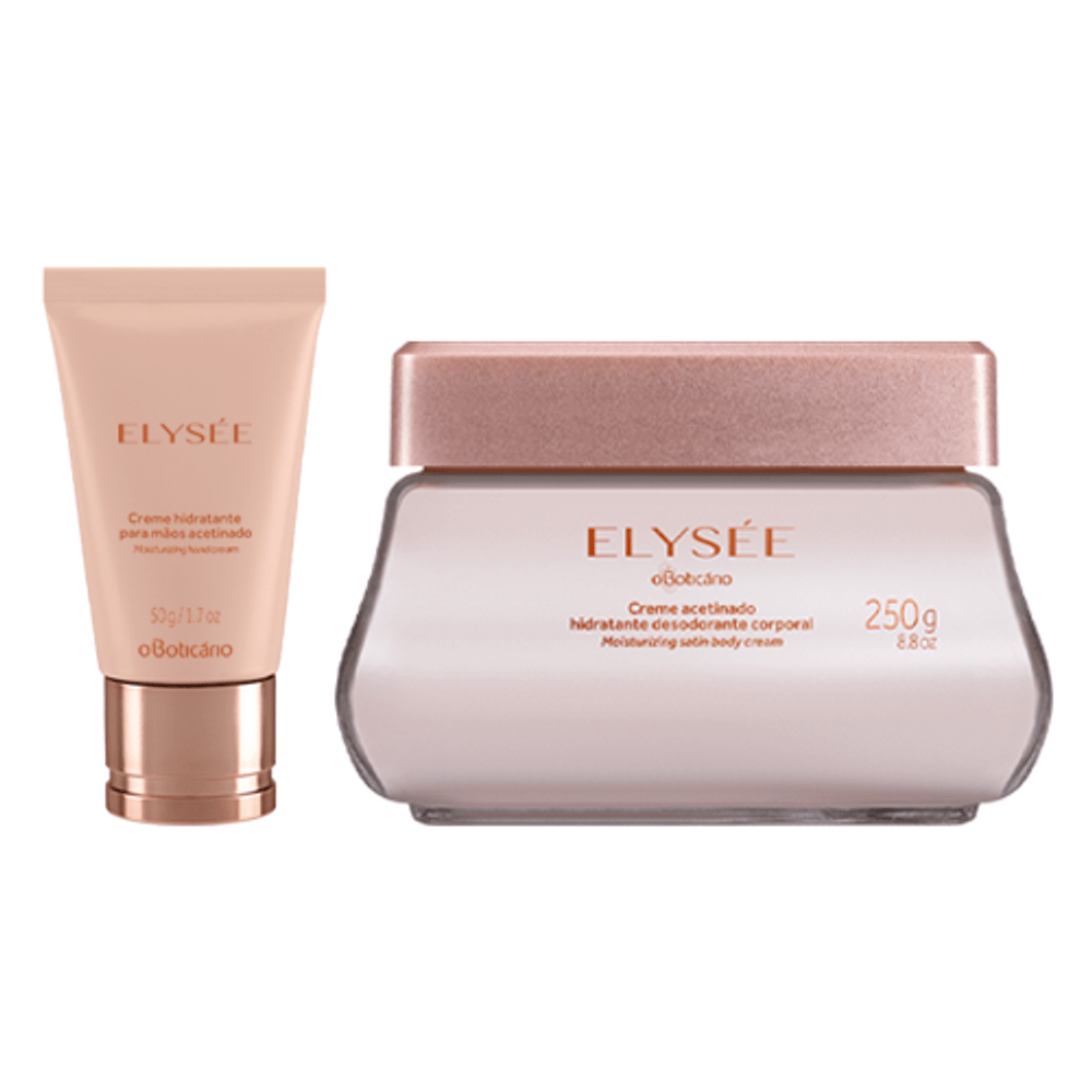 Combo Elysée: Creme Acetinado Hidratante + Creme Hidratante para Mãos