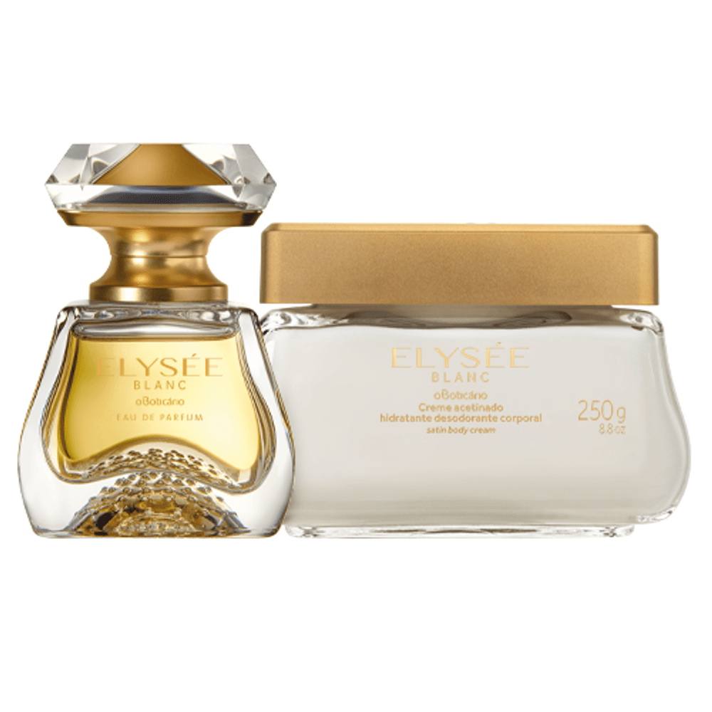Combo Elysée Blanc: Eau de Parfum + Creme Acetinado Hidratante