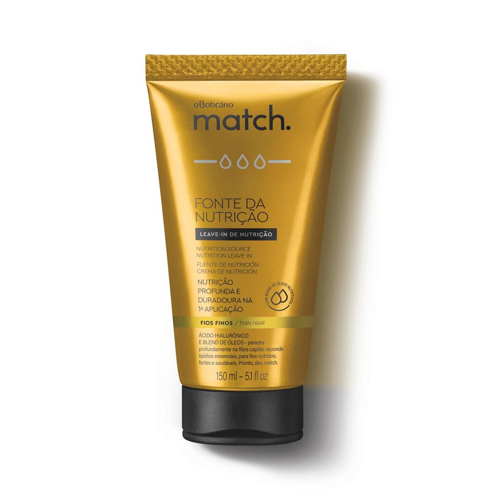 Creme para Pentear Fios Finos Match Fonte da Nutrição, 150ml