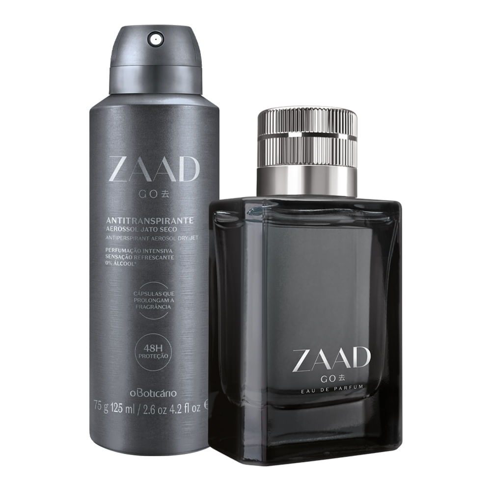 Combo Zaad Go: Eau de Parfum + Desodorante Antitranspirante Aerosol