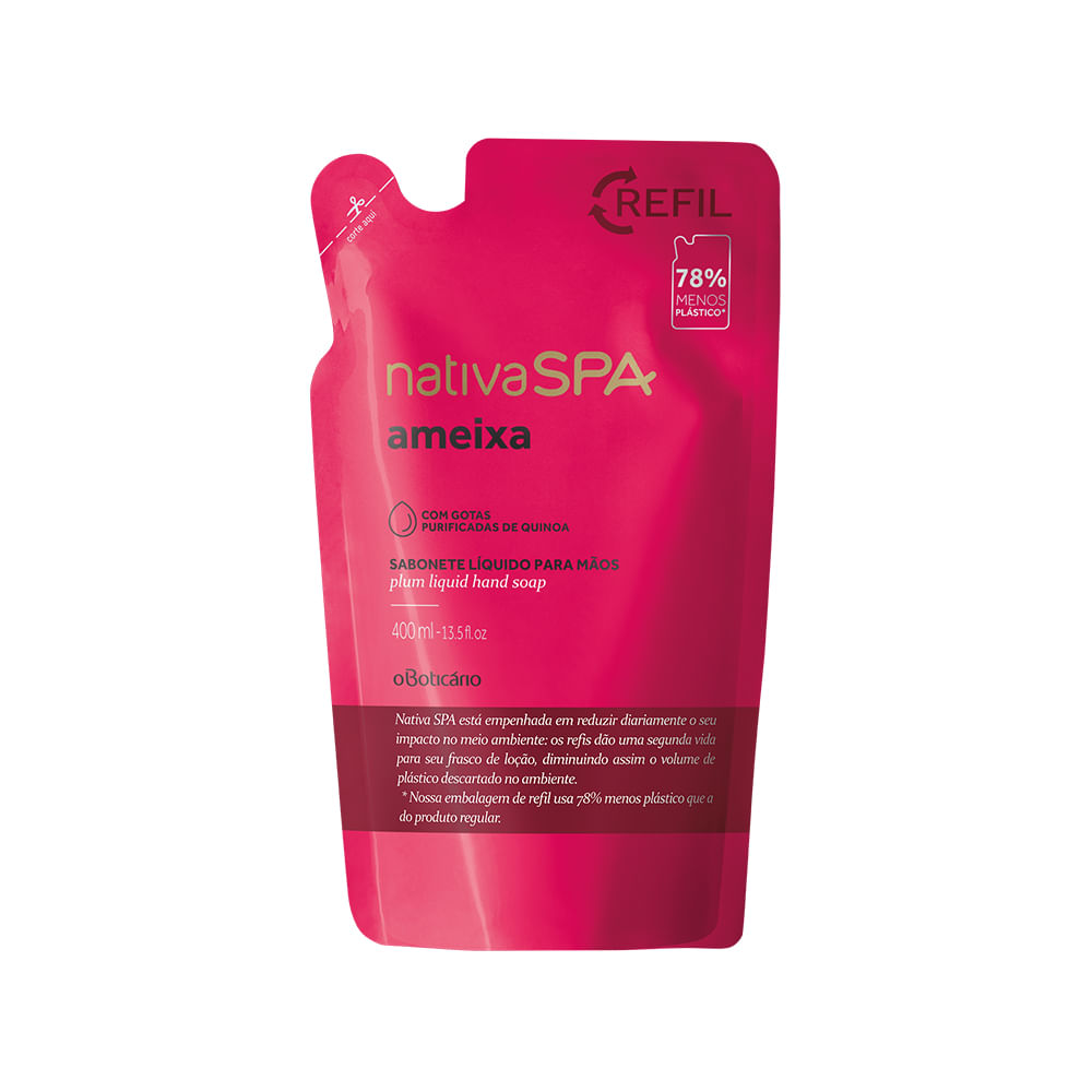 Sabonete Líquido para as Mãos Refil Nativa SPA Ameixa, 400 ml