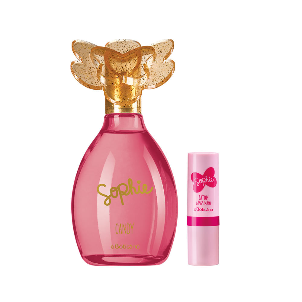 Combo Sophie: Colônia Candy + Batom Lilas Encanto